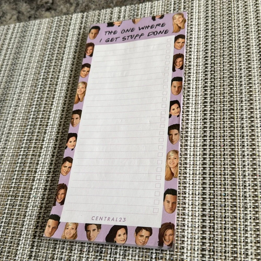 Friends Sitcom Notepad Humor The One Where I Get Stuff Done